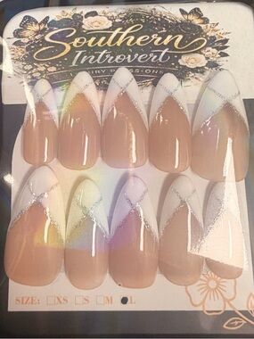 Nude & White French Tip Press-On Nails